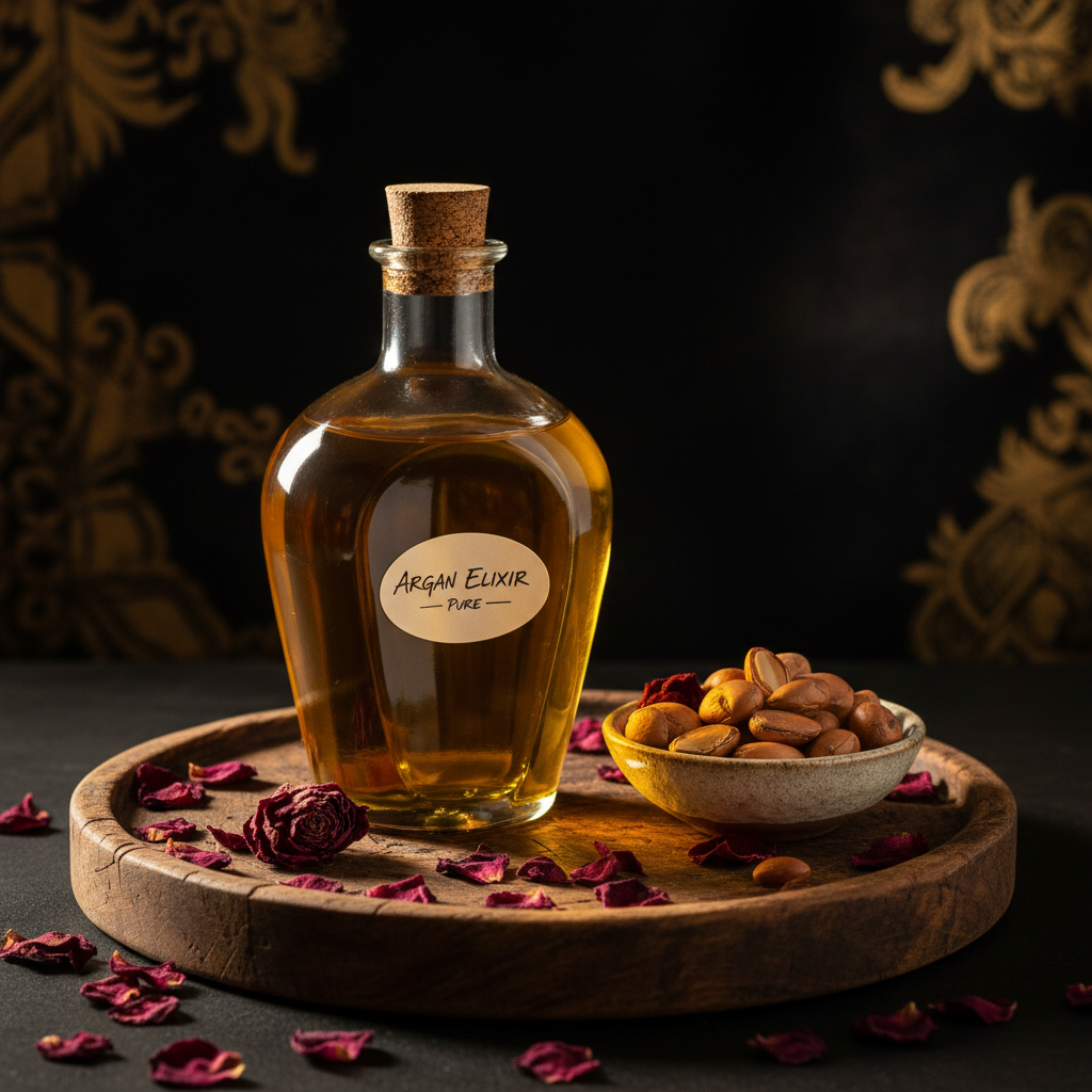 Pure Argan Oil – Handcrafted Glass Bottle