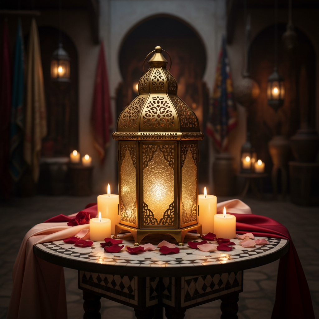 Lanterne Orientale Dorée